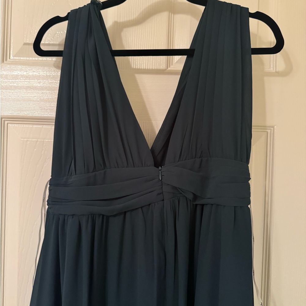 Lulu's Deep Blue Backless Dress - Picture 4 of 4